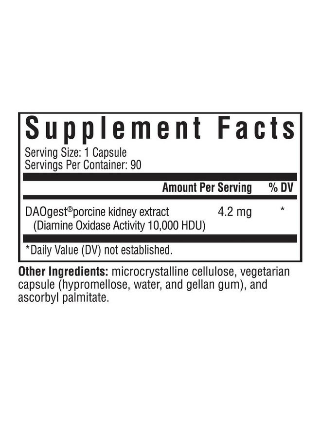 Seeking Health Seeking Health Histamine Digest - Formerly Histamine Block, DAO Enzyme Supplement for Histamine Food Intolerance, Supports Digestive Health, Upset Stomach, Vegetarian (90 capsules)*  - Image 2