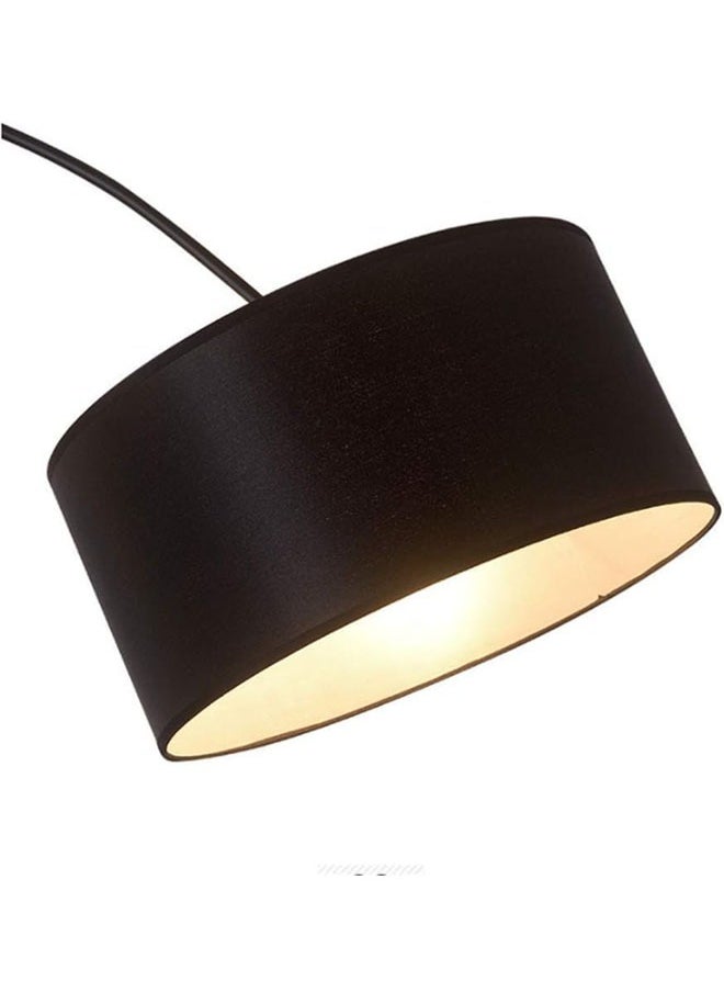 Cady One - Tall Lampshade and LED Floor Lamp for Living Room with Adjustable Hanging Cylinder Shade with Remote Control, Reading Light for Bedroom or Office Black 12W 185 x 38cm - Image 1