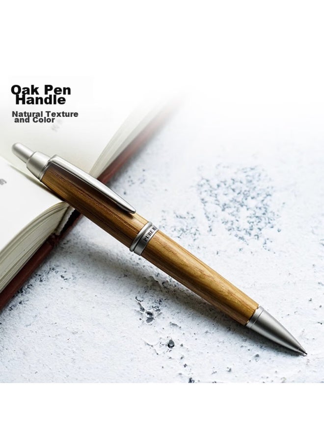 يوني ميتسوبيشي (uni) قلم رصاص آلي طلابي 0.5mm Century Oak Shaft قلم ميكانيكي هدية أعمال قلم M5-1015 Thick Shaft لون خشب فاتح - Image 2