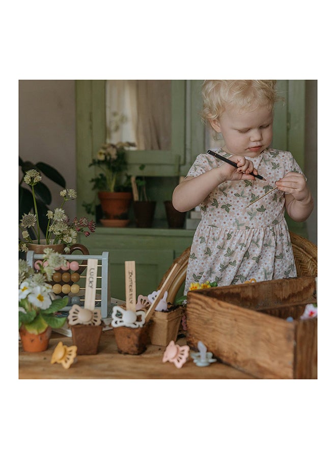 FRIGG Butterfly Anatomical Silicone Baby Pacifier 6-18M 1-Pack Twilight Mauve - Size 2 - Image 3