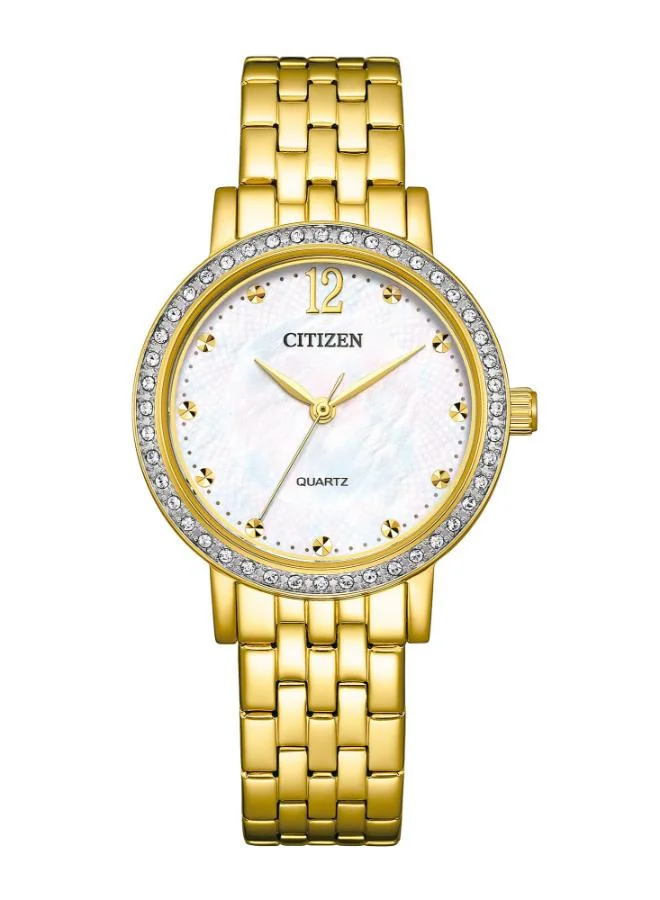 CITIZEN Women's Citizen L Gold Stainless Steel with Gold Plating Strap - EL3102-50D