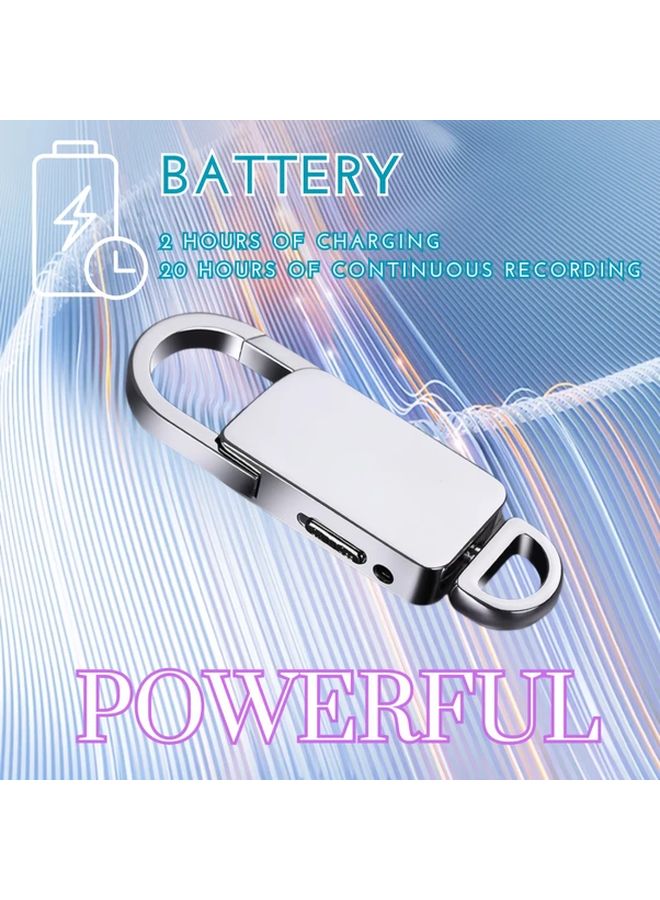 64GB Silvery Digital Voice Recorder HD Audio Recording Pen Long Battery Life Noise Reduction - Image 5