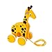 BRIO 30200 Infant Toddler Pull Along Giraffe Wood Baby Toy with Bobbing Head for Kids Ages 1 and up YellowBrown - Image 2