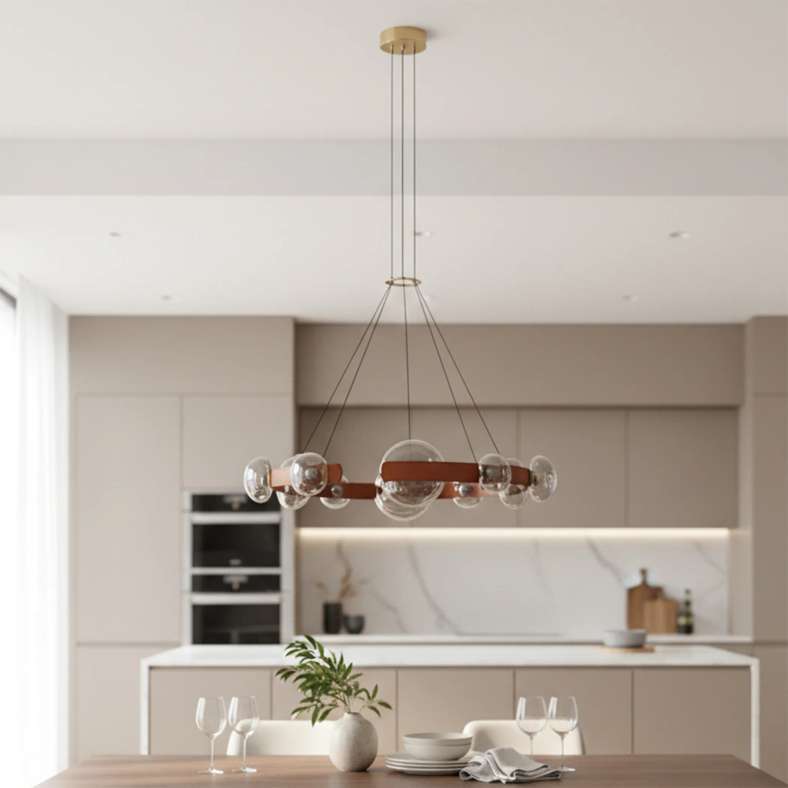 Pan Home Aether 12-Light 3W LED Pendant Lamp 3000k Warm Light 85x170cm - Brown - 181AIC9904510 - Image 1