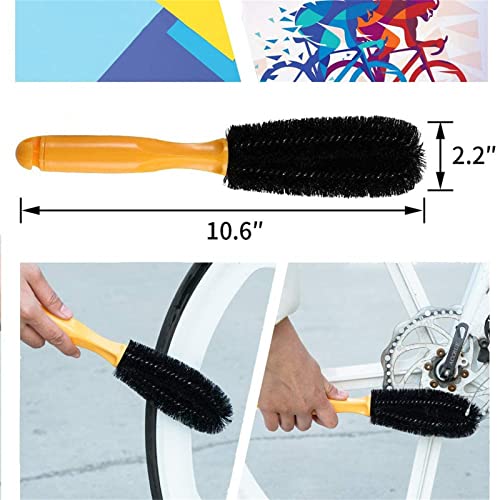 focopot Bike Cleaning Kit (9pcs), Including Chain Cleaner for Cycling,Bicycle Clean Brush Tools for Mountain/MT/Road/BMX Bike - Image 4