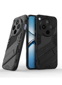 Cover for Oppo Find X8 PRO 5G, [High Anti-Drop] Frame Bumper Soft Silicone Ultra Thin Case, with Hidden Kickstand Foldable Stand