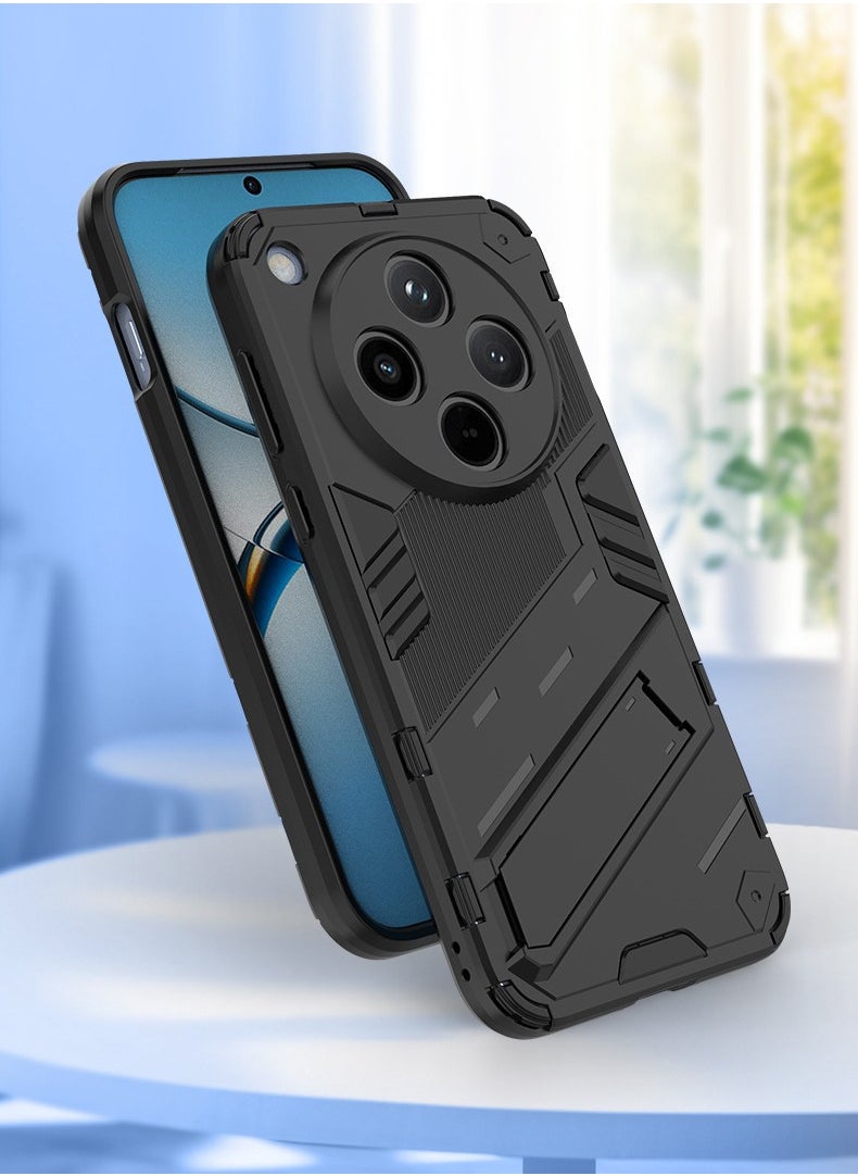 General - Cover for Oppo Find X8 PRO 5G, [High Anti-Drop] Frame Bumper Soft Silicone Ultra Thin Case, with Hidden Kickstand Foldable Stand - Image 1