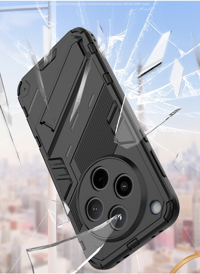 General - Cover for Oppo Find X8 PRO 5G, [High Anti-Drop] Frame Bumper Soft Silicone Ultra Thin Case, with Hidden Kickstand Foldable Stand - Image 1