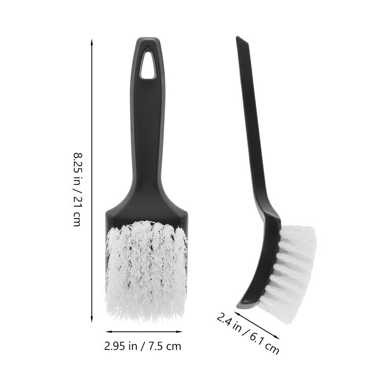 Multi-Functional Car Cleaning Brush for Tires Carpets and Interiors Comfortable Grip Car Tire Brush Carpet Cleaning Brush - Image 3