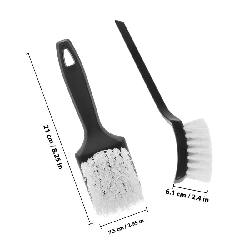 Multi-Functional Car Cleaning Brush for Tires Carpets and Interiors Comfortable Grip Car Tire Brush Carpet Cleaning Brush - Image 2