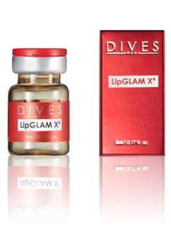 DIVES MED Lip Glam Lip Plumping Serum With Hyaluronic Acid Moisturizes Softens Chapped Lips and Locks in Color (1 Pack 5ml)  - Image 1