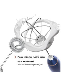 KIIUMI USB Rechargeable Coffee Frother Electric Whisk ,Milk Frother, Electric Foam Maker, 3-Speed Adjustable (Black)  - Image 2