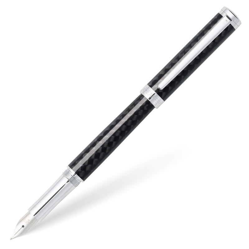 Sheaffer Intensity Carbon Fiber Fountain Pen with Chrome-Plated Trim and Fine Nib - Image 5