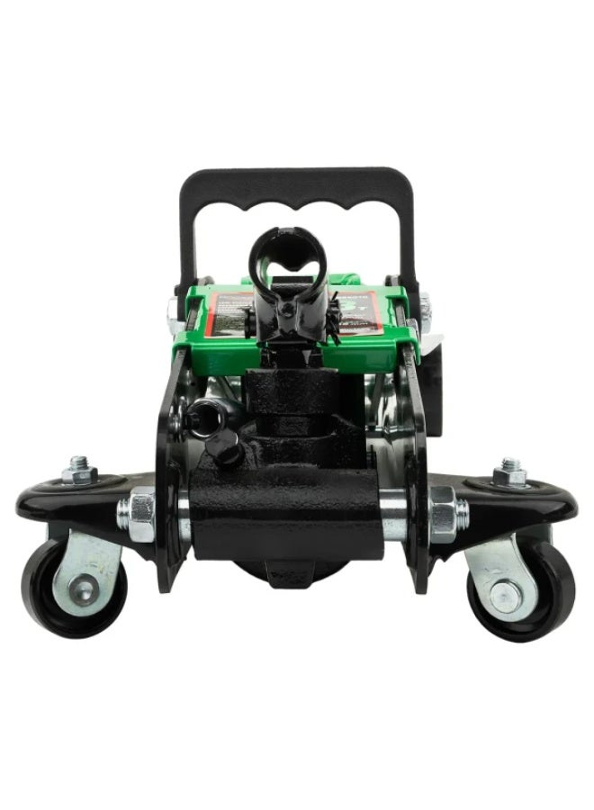 ROCKFORCE Low Profile Hydraulic Floor Jack 3T – 360° Swivel Handle Vehicle Jack 85–385mm with Rubber Pad - Image 5