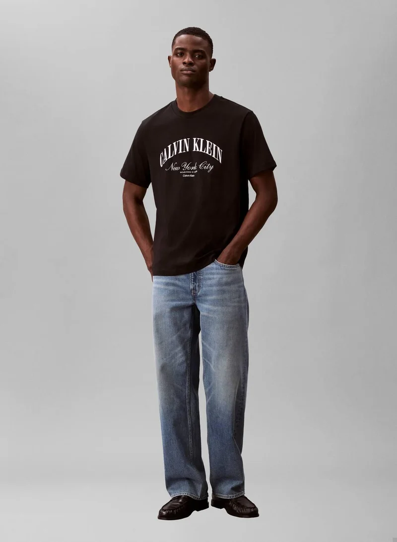 Calvin Klein Jeans Embroidered NYC Logo T-Shirt