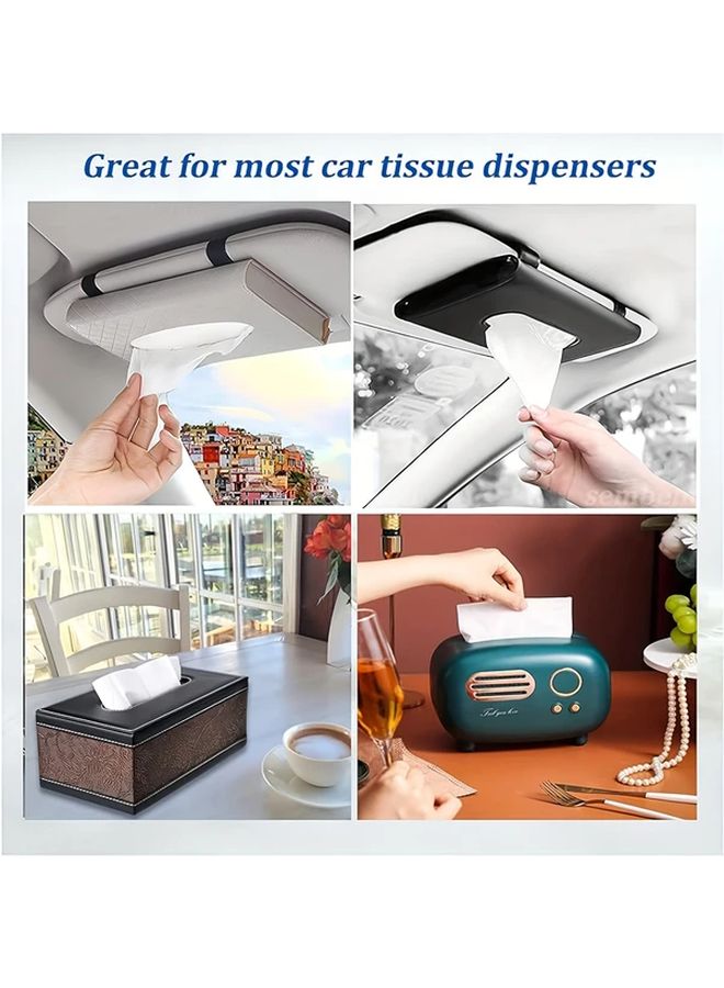 6pcs Car Sun Visor Napkin Replacement Packets 180 Sheets Travel Accessories - Image 5