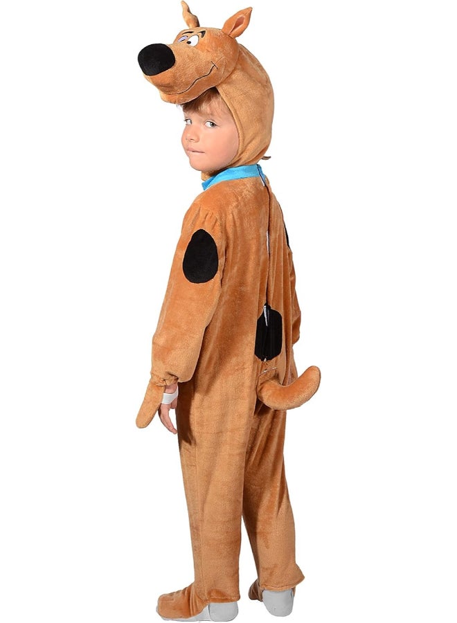 Ciao Scooby-Doo Baby Costume 1-2 Years | Toddler Cartoon Character Fancy Dress Jumpsuit with Bonnet | Cute Puppy Outfit for Kids - Image 1