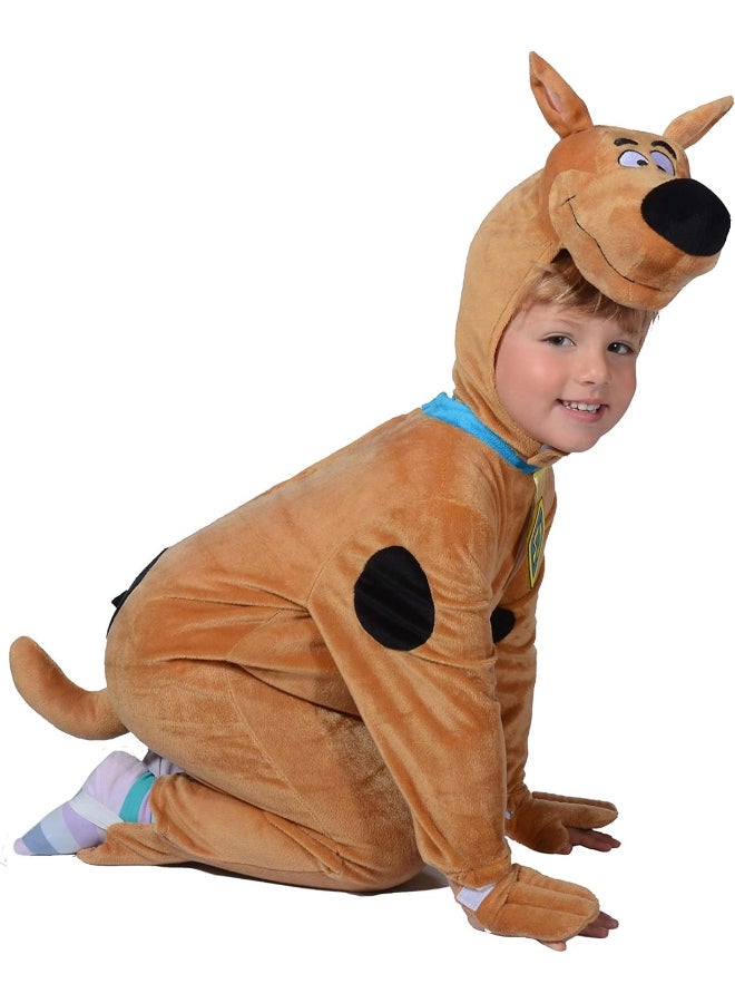 Ciao Scooby-Doo Baby Costume 1-2 Years | Toddler Cartoon Character Fancy Dress Jumpsuit with Bonnet | Cute Puppy Outfit for Kids - Image 2