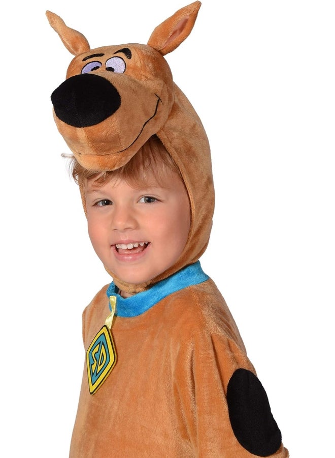 Ciao Scooby-Doo Baby Costume 1-2 Years | Toddler Cartoon Character Fancy Dress Jumpsuit with Bonnet | Cute Puppy Outfit for Kids - Image 3