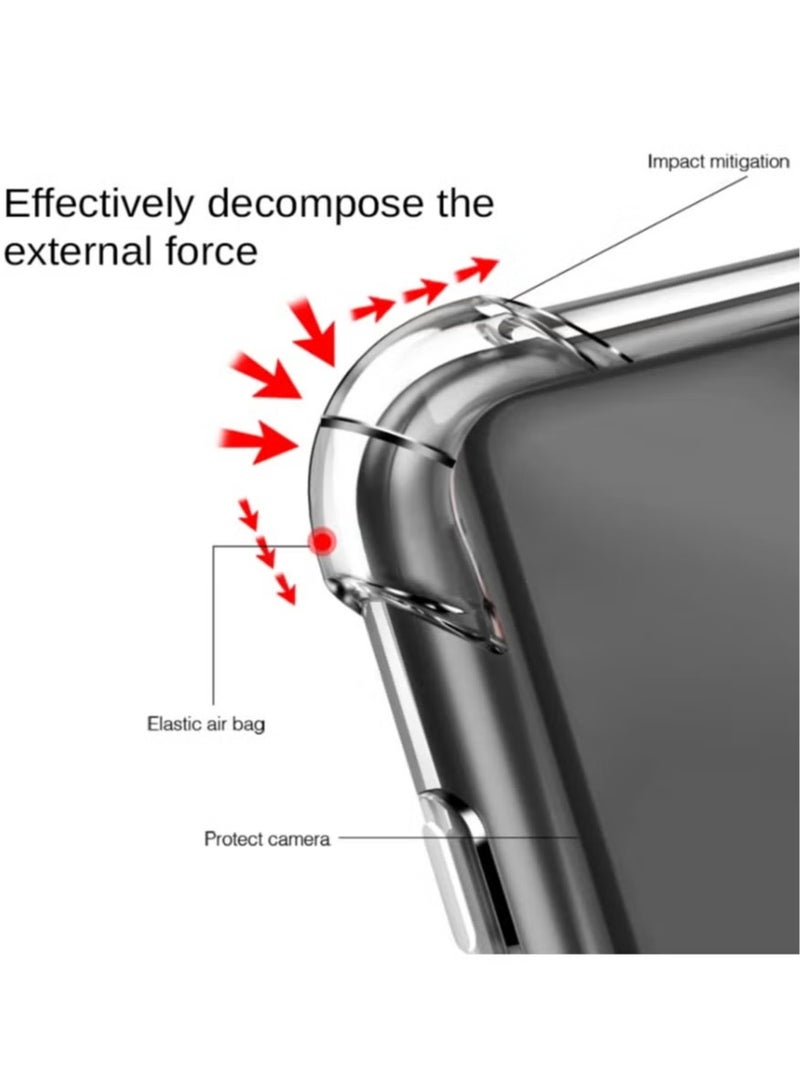 فيسوس حافظة واقية لهاتف Honor 200 Lite 5G غطاء حماية شفاف من مادة TPU بأربعة زوايا وممتص للصدمات شفاف وناعم - Image 2