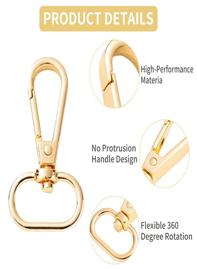 TARINI Bag Hooks for Handbags, Bag Hook, Lobster Clasps, 8 Pcs Metal Swivel Snap Hooks - Universal Rotating Purse Hooks for Bags, DIY Accessories - Image 3
