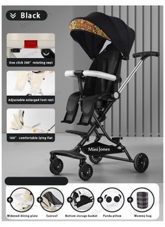 Generic Luxury Lightweight Baby Stroller | Portable Four-Wheel Design for Newborns & Infants | Easy-Fold, Travel-Friendly | Premium Safety Features  - Image 5