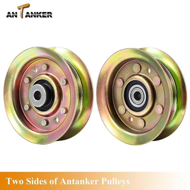 Antanker Flat Idler Pulley Replacement for Hus qvarna/Poulan/Roper/Craftsman 173437 131494 155191104360X 165888 532104360 532131494 - Image 5