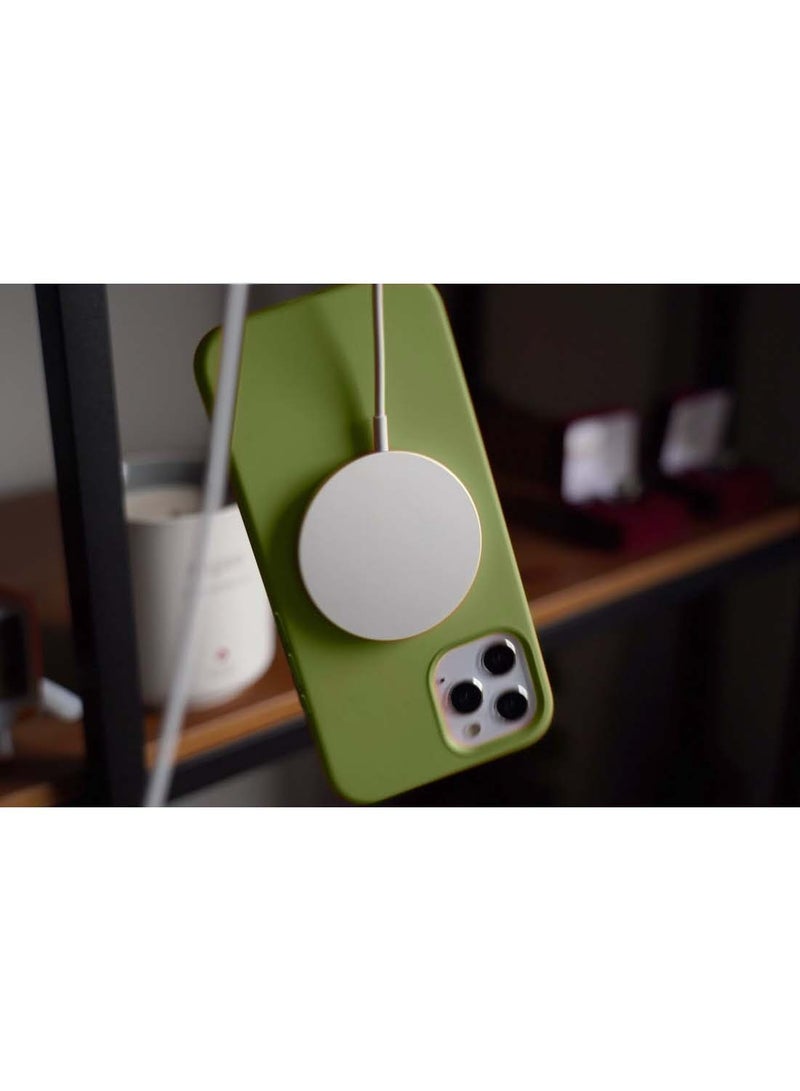 دبليو تيك غطاء الحماية سائل سيليكون ناعم لآيفون 16 برو ماكس 2024 من أبل - الارز الأخضر - Image 5