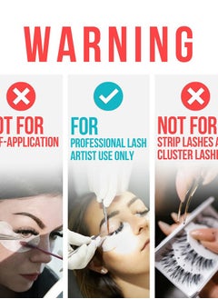 Stacy Lash Volume Eyelash Extension Glue Stacy Lash 0.17fl.oz/5ml/3-4 Sec Drying Time/Retention 6 Weeks/Black Adhesive/Professional Supplies/Pegamento de Pestañas  - Image 2