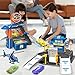 Fistone Kids Parking Car Wash Playset Includes Play Mat and 3 ColorChanging Cars Fun Racing Car Wash Toy for Children - Image 4