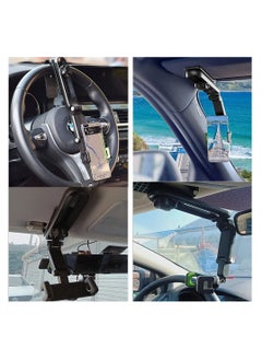 Car Phone Holder for Sun Visor, 1080° Rotatable Sun Visor Car Phone Mount Foldable Dashboard Phone Holder for Car, Universal Adjustable Spring Clip Car Cell Phone Stand for All Phone - pzsku/Z81018722DE6209BC9332Z/45/_/1660723818/e372f0ff-9804-4d75-a125-d59fadf0587e