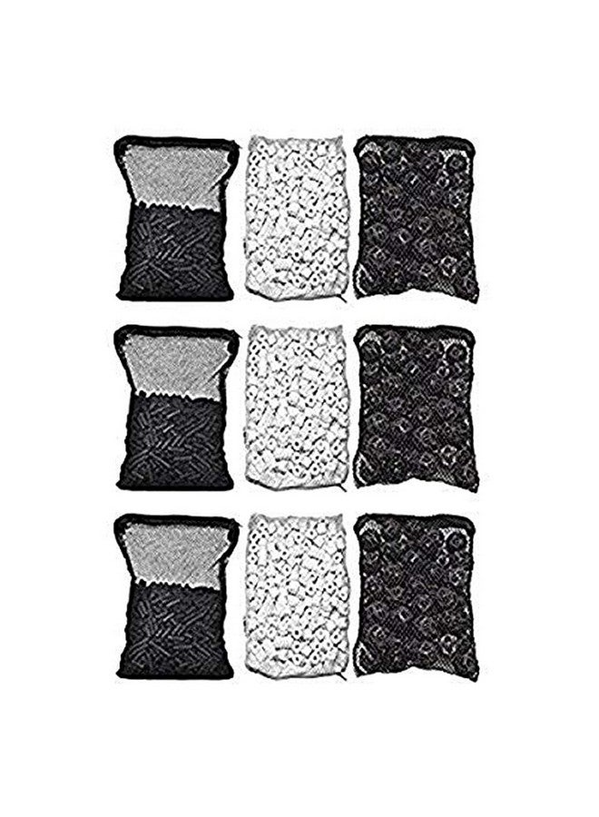 CNZ ® Aquarium Filter Media Kits (Triple Pack)  Activated Carbon, Bio Ball, Ceramic Ring  - Image 1