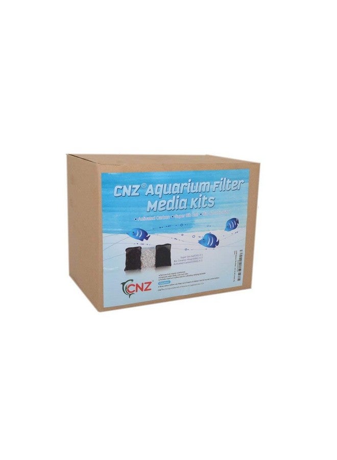 CNZ ® Aquarium Filter Media Kits (Triple Pack)  Activated Carbon, Bio Ball, Ceramic Ring  - Image 2