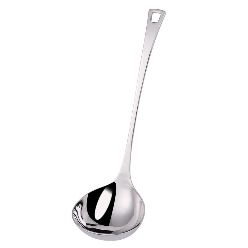 Mafier 4 oz. Kitchen Ladle 11 Inch Soup Ladle 18/10 Stainless Steel Cooking Ladle Kitchen Accessories for Stirring Portioning and Serving Soups Gravy Sauces Chili Stew and More(silver) - Image 1