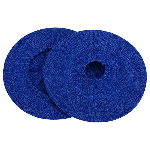JARMOR Earpads Sweater Cover Protectors with Stretchable Knit Fabric for Beats Studio 3/2 Bose QC35 25 15 Headphones and Other Headsets with 3-4 Inch Ear Cushions [ 2 Pairs ] (Blue) - Image 5