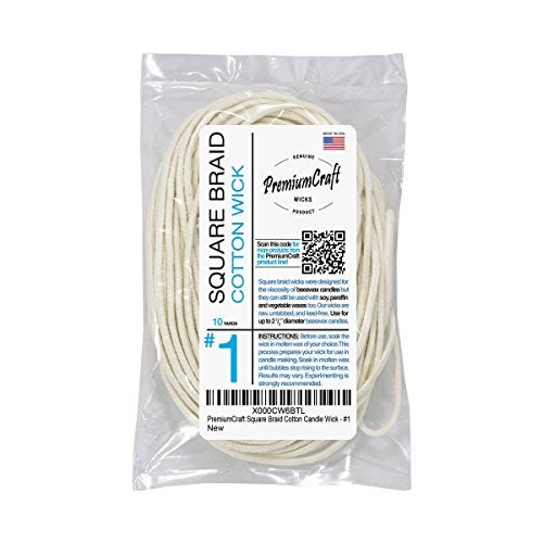 PremiumCraft Square Braid Cotton Candle Wick - #1 - Image 5