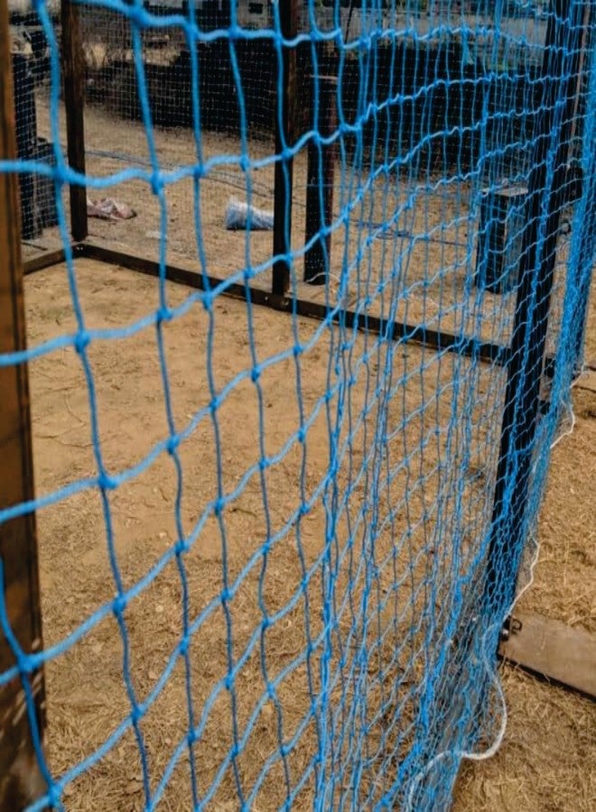 NETYLON Cricket Net 1.5mm (10 Ft x 70 Ft) HDPE, UV Treated Outdoor Practice Netting, Heavy-Duty Sports Net for Cricket Enclosure, Boundary, Garden Fence & Training Blue - Image 4