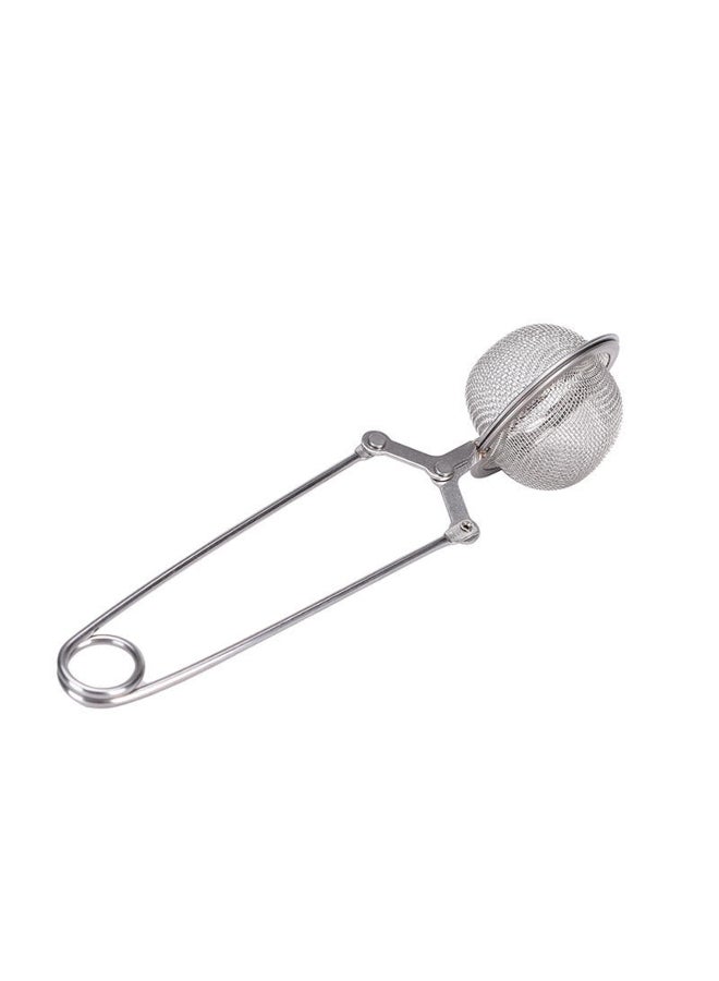 Stainless Steel Spoon Tea Ball Infuser Filter Squeeze Leaves Herb Mesh Strainer  - Image 2