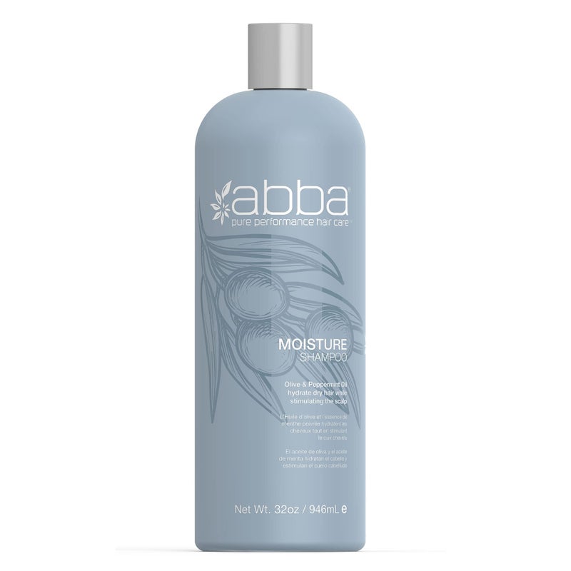 ABBA Moisture Shampoo, Olive & Peppermint Oil, 32 Fl Oz (Pack of 1) - Image 1