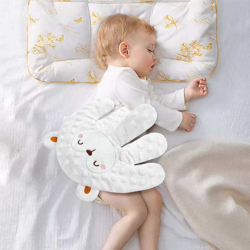 Baby Soothing Palm Print Pillowcase for Toddlers: 14 x 19 Inch Soft Bean Cotton Blend Envelope Closure Baby Pillow Cover, Calming Bedtime Bedding for Infant Sleep Routine, Machine Washable Lightweight - Image 4