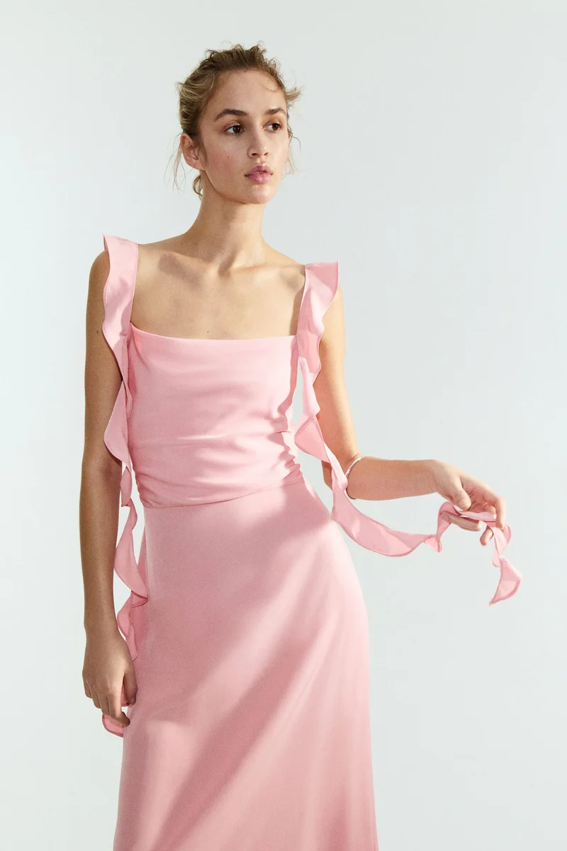 H&M  Draped-panel dress for Women | Best Price UAE