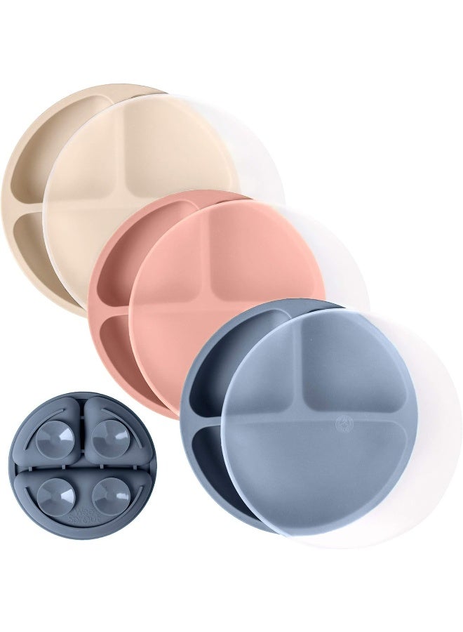 WeeSprout Suction Plates with Lids for Babies & Toddlers - Image 1