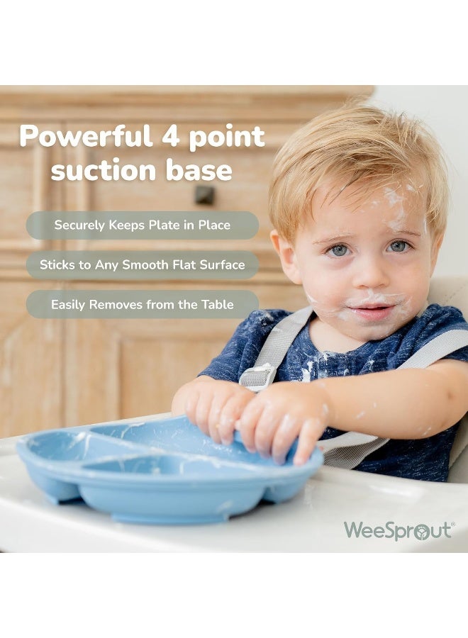 WeeSprout Suction Plates with Lids for Babies & Toddlers - Image 3