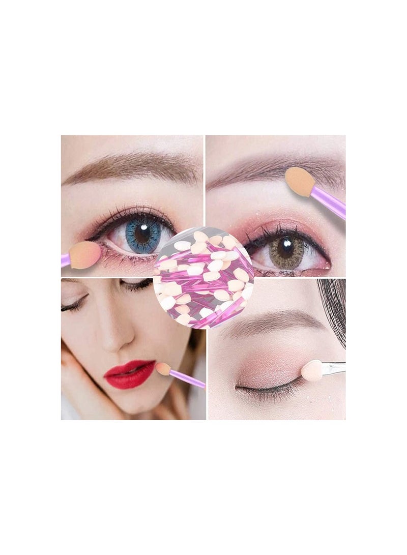 سبيس شوب 10 قطع من فرش ظلال العيون للاستخدام مرة واحدة فرش ظلال العيون للاستخدام مرة واحدة أدوات وضع ظلال العيون للاستخدام مرة واحدة إسفنجات فرش مكياج العيون - Image 3