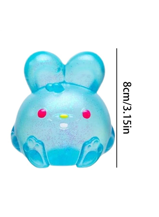 نيدوه لعبة NeeDoh Jelly Hops الأرنب المضغوطة المعطرة - أداة إحساس لتخفيف التوتر للرضع، لعبة ضغط حسية للمضغ للكبار والأطفال، مضاد للقلق لتركيز اضطراب فرط الحركة ونقص الانتباه، لعبة مكتب للتركيز (باللون الأزرق) - Image 4