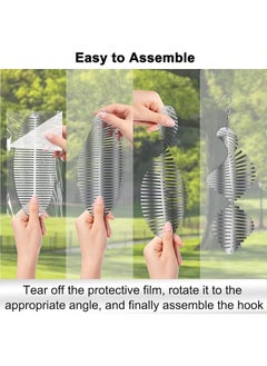 MVAQKLM  3Pcs Bird Deterrents for Outside Patio, Bird Scare Devices Set Highly Reflective 3D Wind Spinners Outdoor Garden Decor, Bird Reflectors to Keep Birds Away Window Roof Yard Orchards Deck  - Image 4