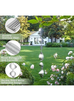MVAQKLM  3Pcs Bird Deterrents for Outside Patio, Bird Scare Devices Set Highly Reflective 3D Wind Spinners Outdoor Garden Decor, Bird Reflectors to Keep Birds Away Window Roof Yard Orchards Deck  - Image 5