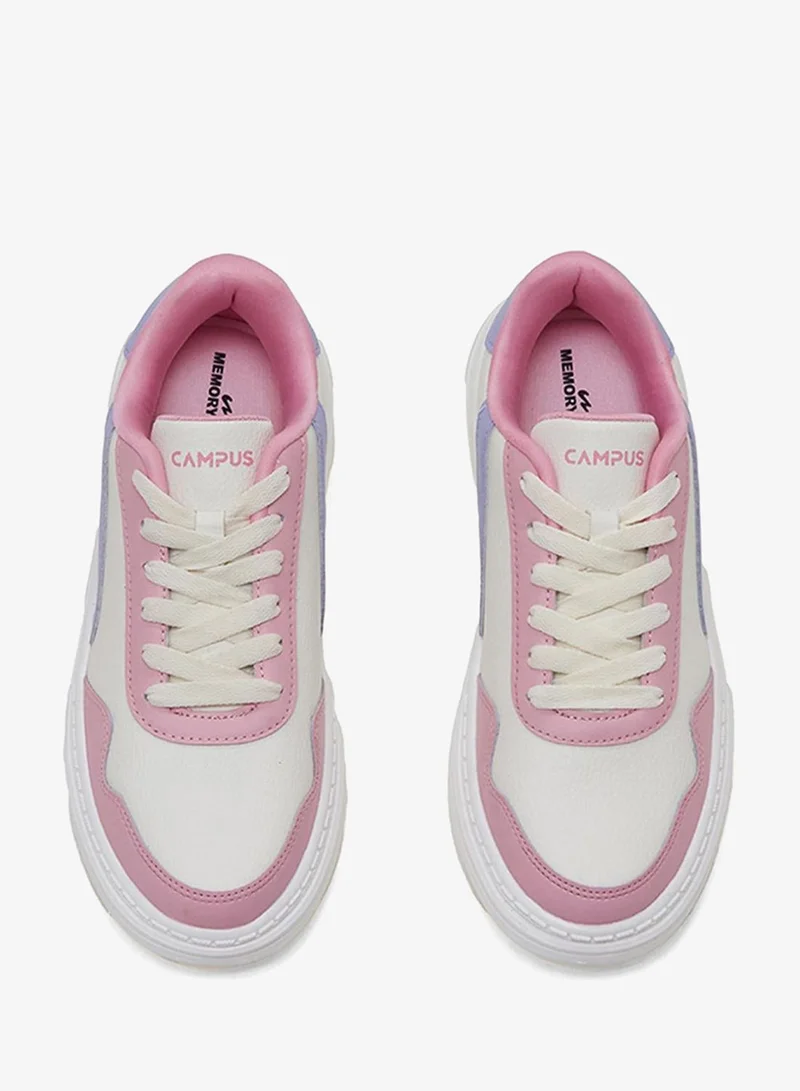 Campus DROID Women Droid Memory Foam Lace-Up Sneakers-Off White for Women | Best Price UAE