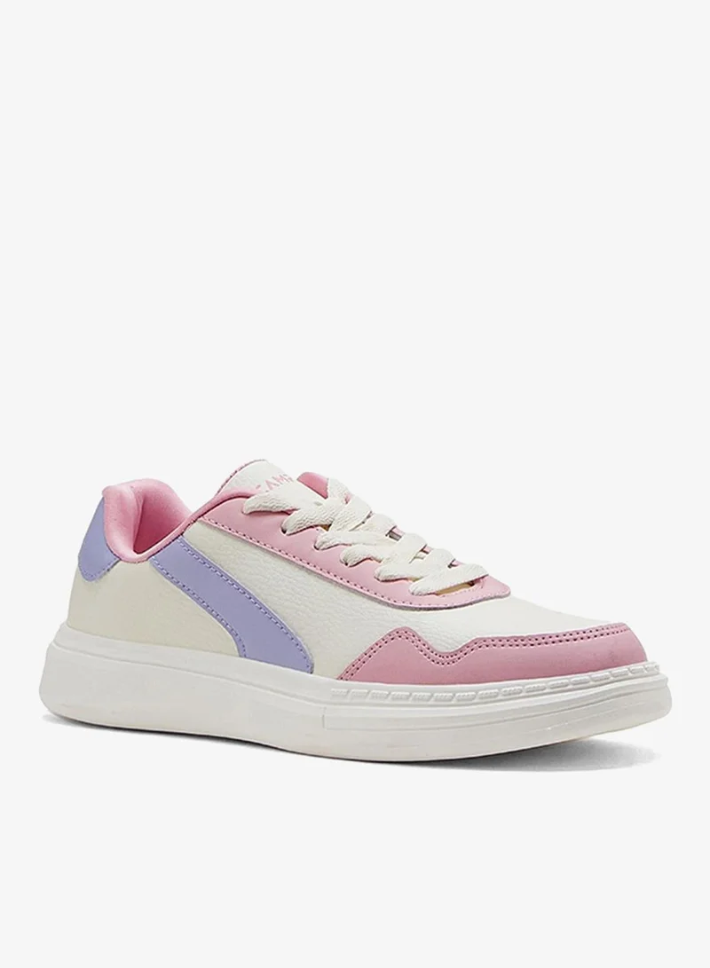 Campus Women Droid Memory Foam Lace-Up Sneakers-Off White