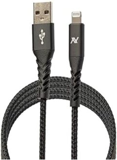 L'avvento MP-47-2 MFI USB to Lightning Sync and Charging Cable, 1 Meter Cable Length, Silver/Black